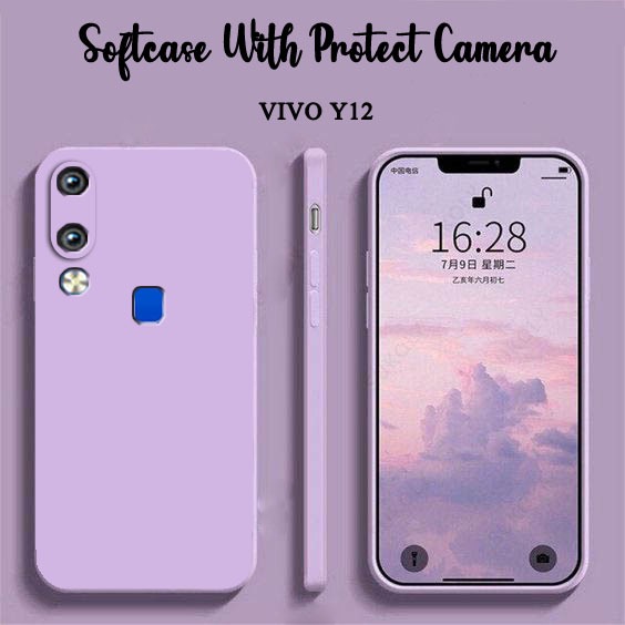 Softcase Macaron Polos Camera Protect For Vivo Y12 Y15 Y11 Y17 Y12i - Case HP Vivo Y12 Y15 Y11 Y17 Y
