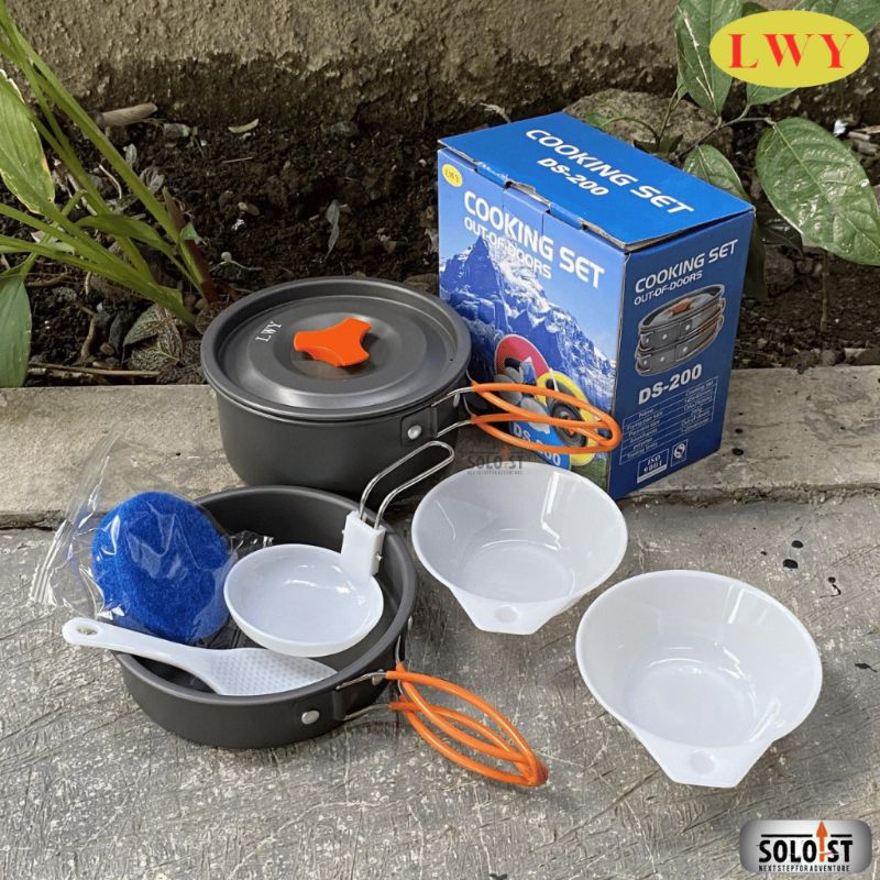 cooking set nesting camping