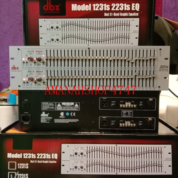 Equalizer DBX 2231s equalizer DBX2231s DBX 2231s 2 X 31 channel