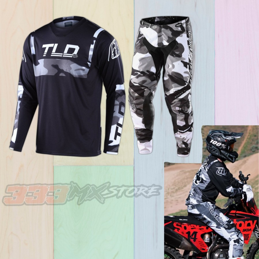Jersey Set TLD GP Brazen Camo Grey 2024 Jerset TLD GP Brazen Original