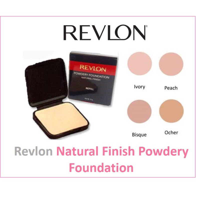 ❤ FATAYA ❤ refill revlon natural finish powdery foundation || bedak padat deocate revlon best seler 