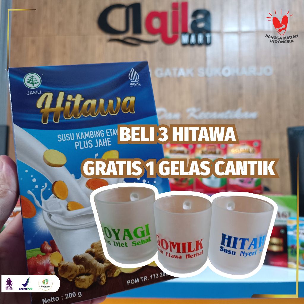 

Susu Etawa Premium HITAWA Susu Etawa Jahe Baik untuk tulang dan nyeri sendi