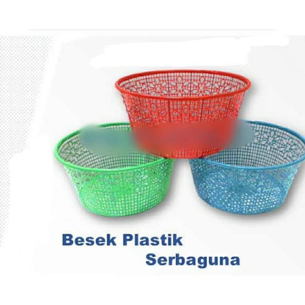Wakul Plastik Telur / Besek Plastik / Keranjang Plastik ukuran Kecil - Merah