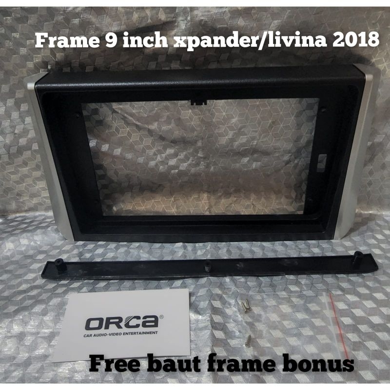 Frame head unit tv mobil android 10 inch mobil xpander / livina 2018-2021 merek orca