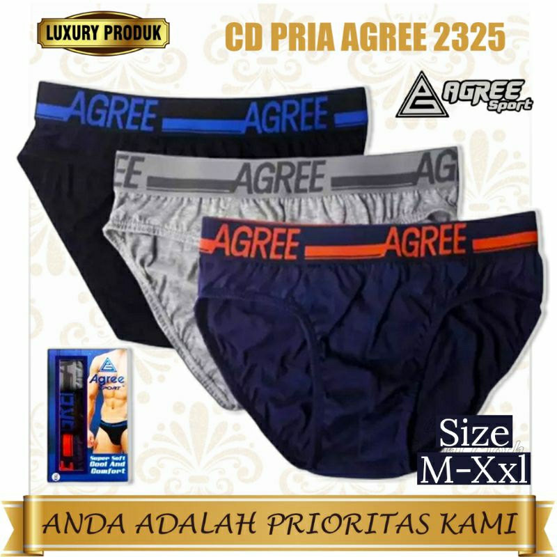 CD AGREE 2325 Cd Agree Pria Dewasa Cd Agree Sport Pria Dewasa (isi 3pcs)