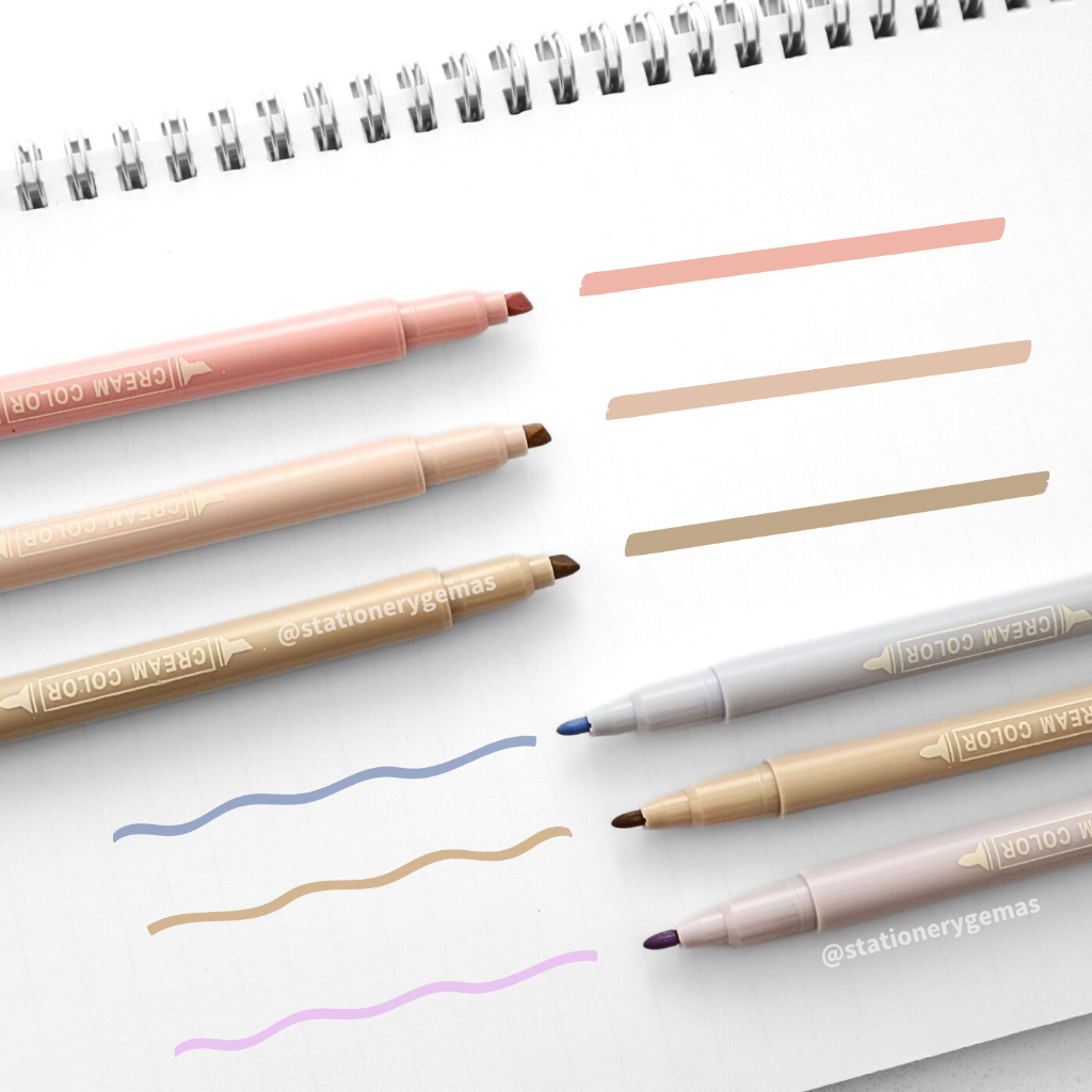 

[GEMAS] Highlighter Pastel Doubel Tip 6 Colors