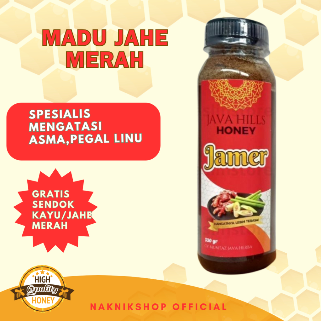 

Madu jahe merah javahills mengatasi pegal linu asma meredakan masuk angin 330gr