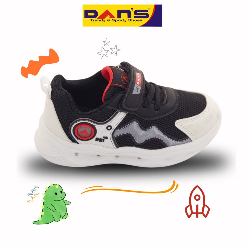 Sepatu Dans Landov Sepatu Sneakers Anak Laki-Laki - Black