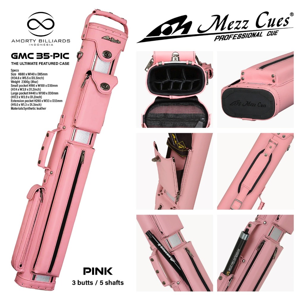 Mezz Cue Case GMC-35 (Hard Case) / Tas Billiard