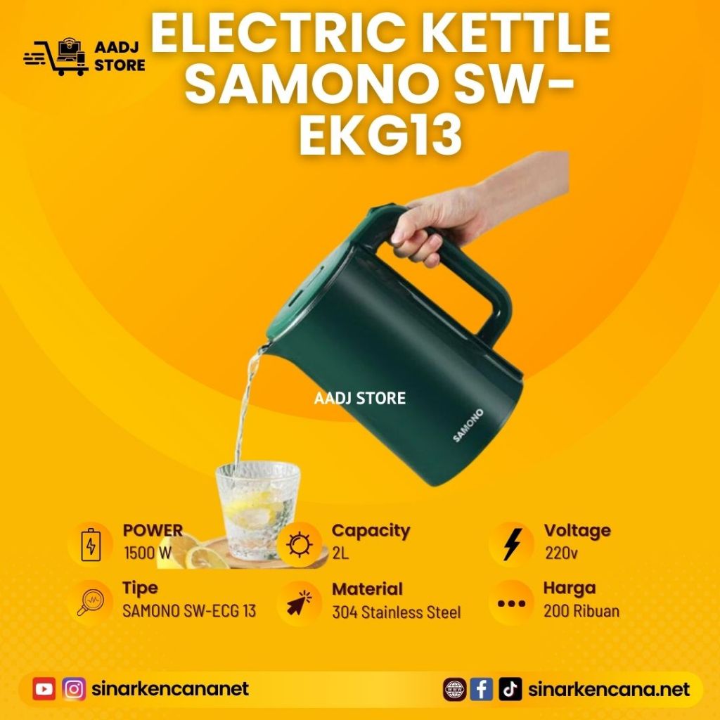 Electric Kettle SAMONO SW-EKG13