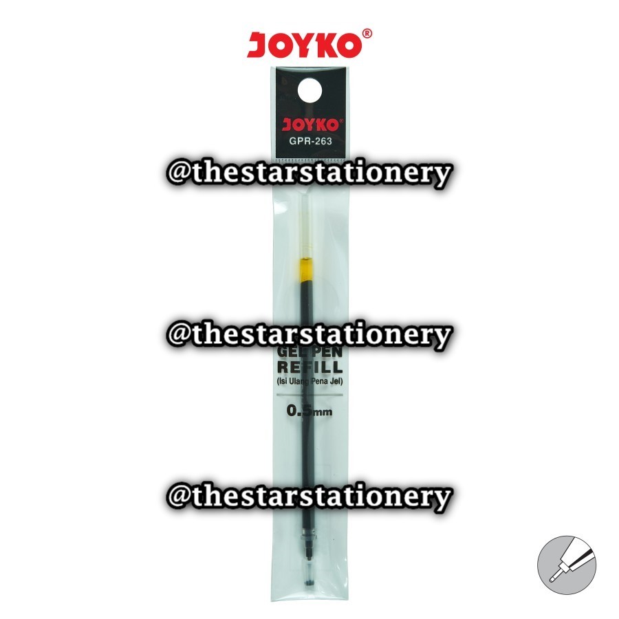 

(1 Biji) GROSIR Refill Gelpen Joyko GPR-263 0.5 mm / Gel Pen Refill Isi Ulang Pulpen Joyko GPR263