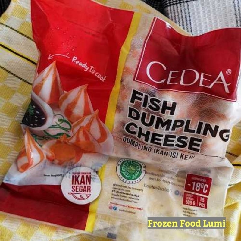 

Cedea Fish Dumpling Cheese 500g-Dumpling Ikan Isi Keju