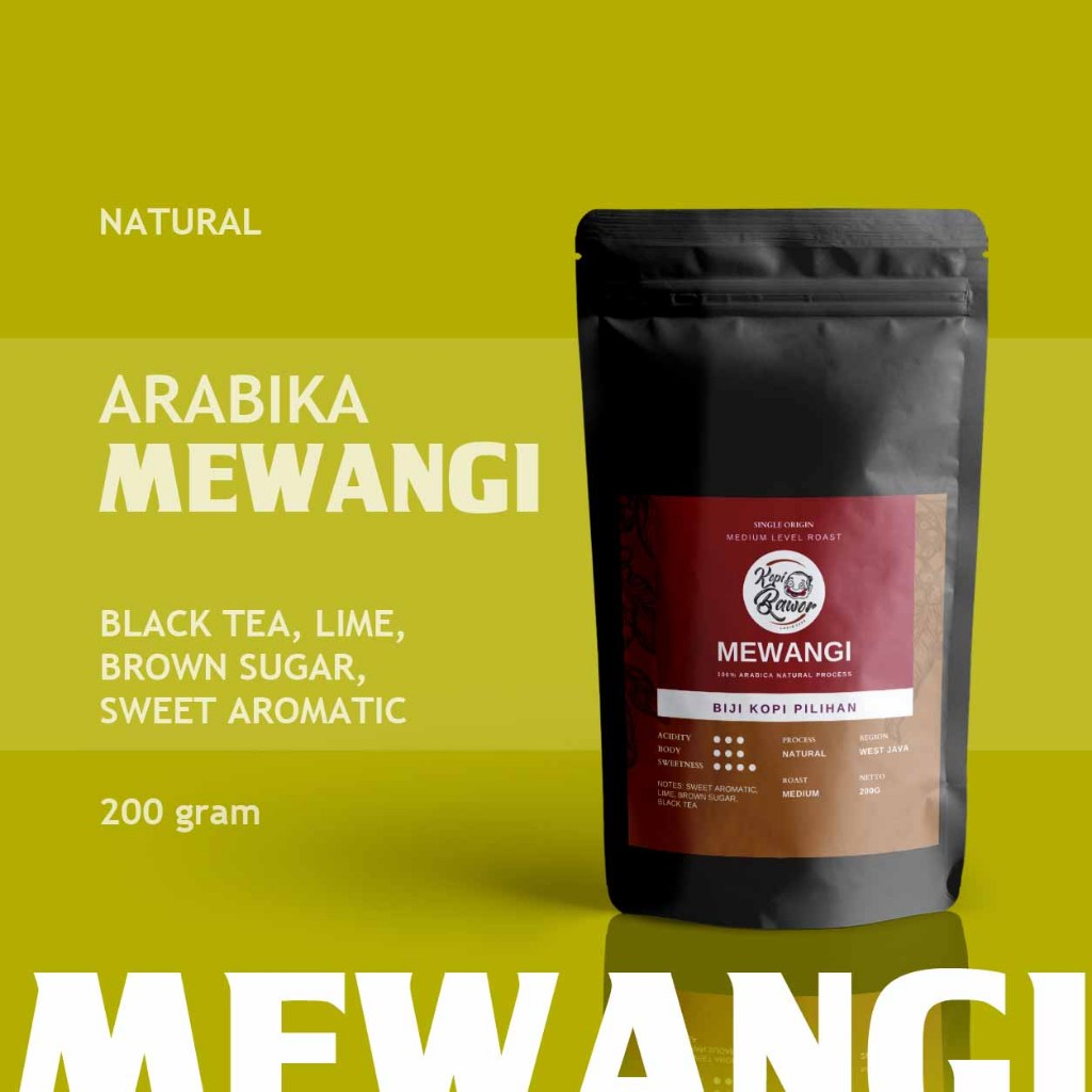 

Kopi Arabika MEWANGI Natural Single Origin Lime French Press 200gr