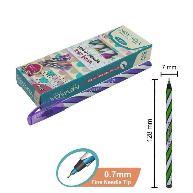 

1Pcs Pulpen Ulir Nevada 925ST/Bolpen Lilin Murah