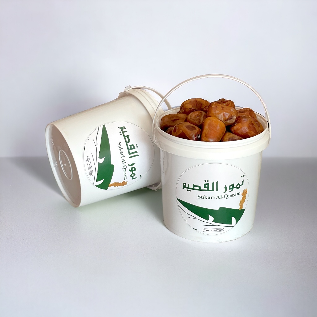 

Kurma Sukari Ember 850 gram Korma Basah Original Sukari Bucket