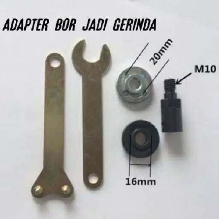 adaptor gerinda ke bor kepala bor / Adaptor bor ke gerinda