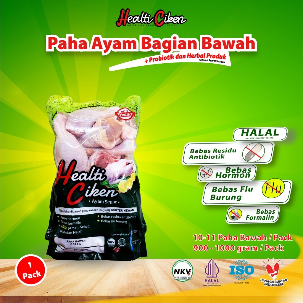 

HEALTI CIKEN Paha Ayam Bawah Probiotik 0.9kg - 1kg
