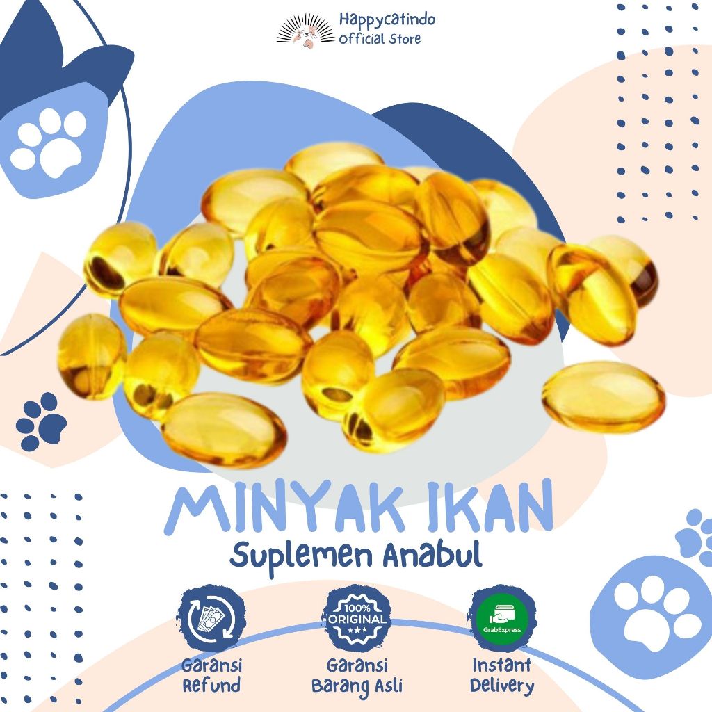 MINYAK IKAN KUCING ANJING BURUNG VITAMIN KUCING MURAH PREMIUM PERSIA ANGGORA
