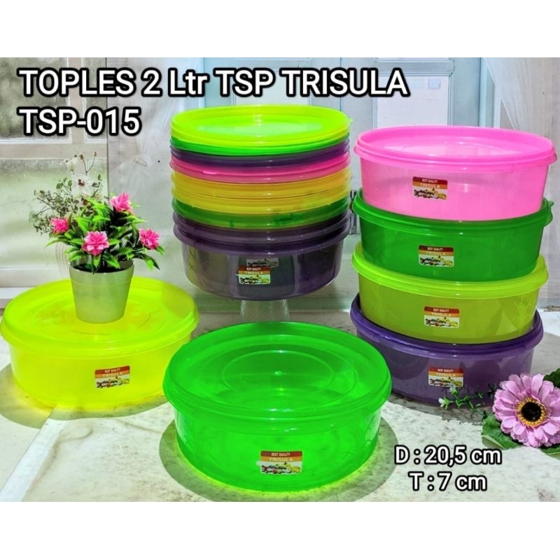 Toples Plastik Tsp 2 Liter Isi 12 Buah