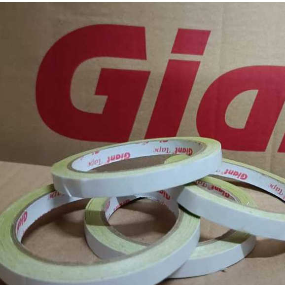 

Double Tip - Dounble Tape Kecil GIANT 1/2 inch 12mm x 12yard