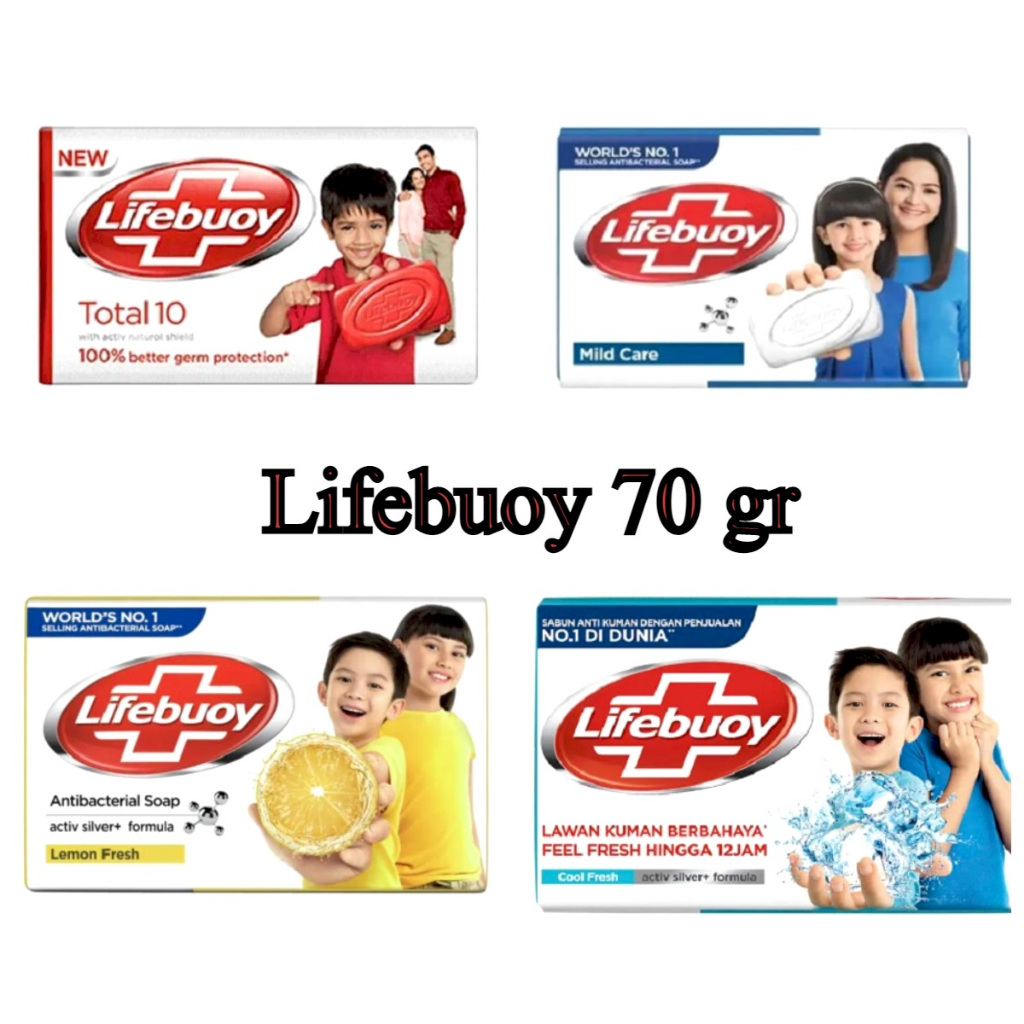 Lifebuoy Sabun Batang 70 gr - Sabun Mandi