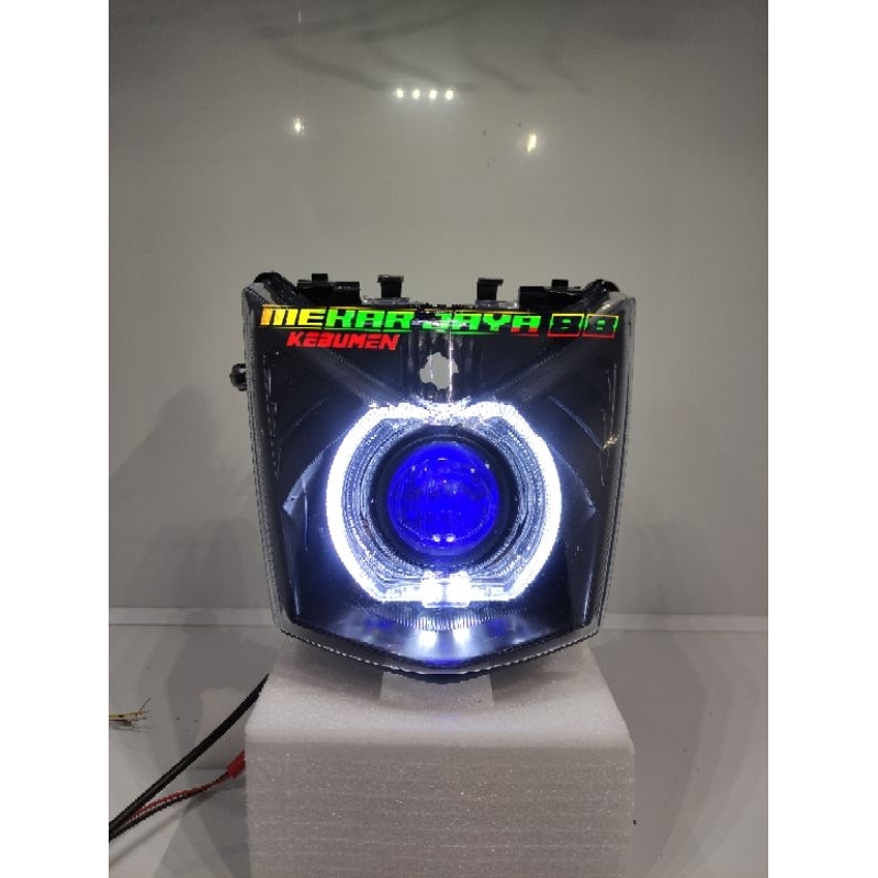 MIKA REFLEKTOR LAMPU PROJIE BILED BEAT FI SETATER KASAR SEMI BILED KW