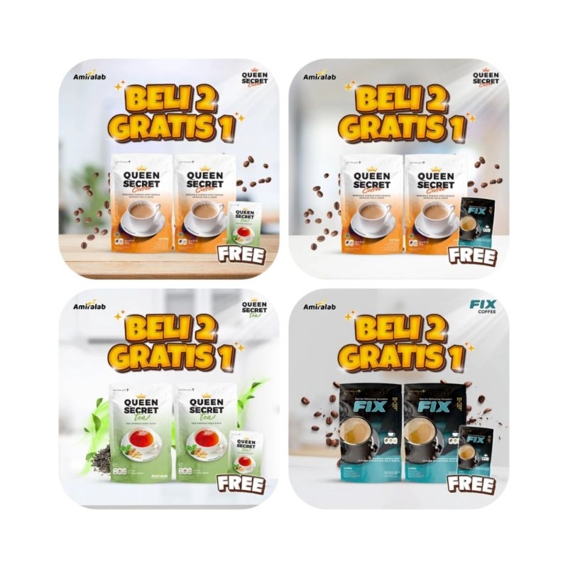 

Queen secret coffee beli 2 gratis 1