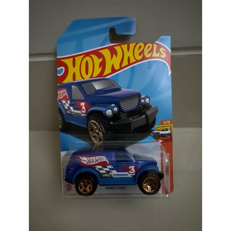 power panel hotwheels biru trucks