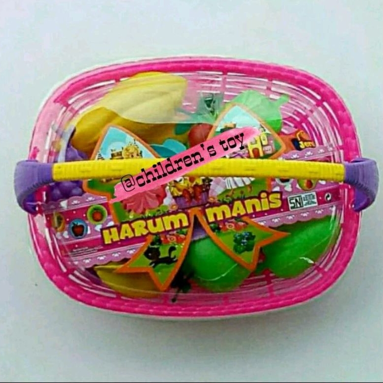Mainan buah keranjang harum manis / mainan buah keranjang