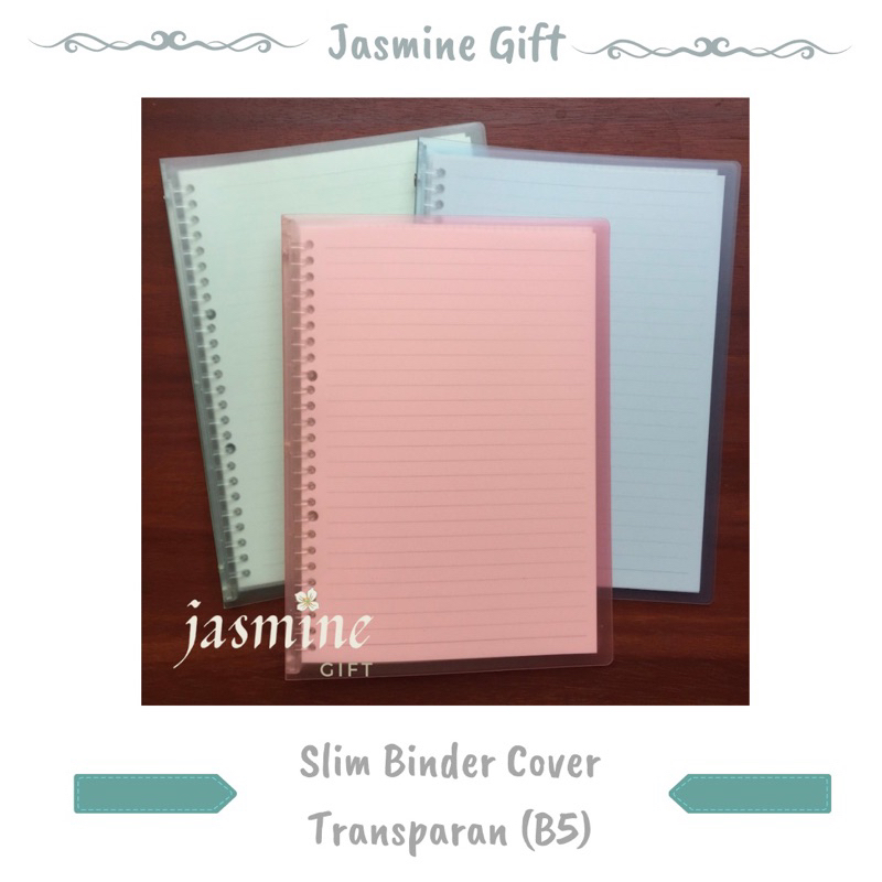 

[FREE GIFT] Slim Binder Cover Transparan B5 - Jasmine Gift