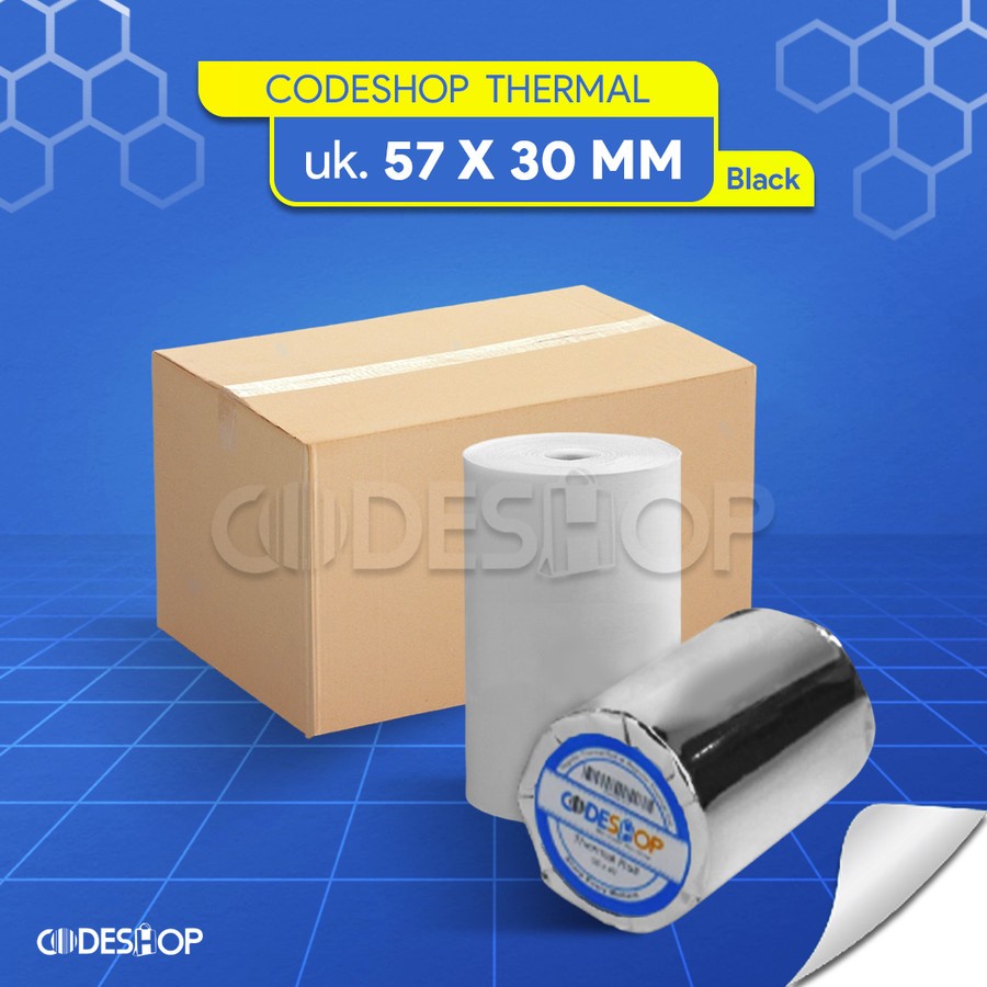 

Kertas Struk Thermal Codeshop 57 x 30 mm Printer Epson TM-T82X 100 Roll