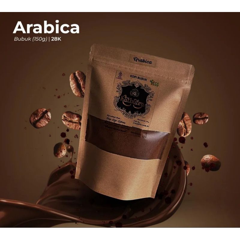 

Kopi Bubuk Arabica Katinden 150 Gram