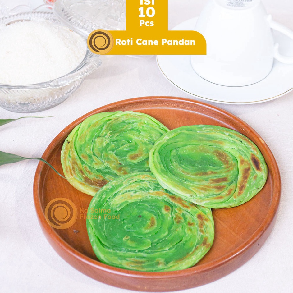 

PROMO SALE ISI 1 Roti Cane Pandan isi 1 Pcs Roti Canai Roti Maryam Roti Konde Pandan isi 1 Pcs