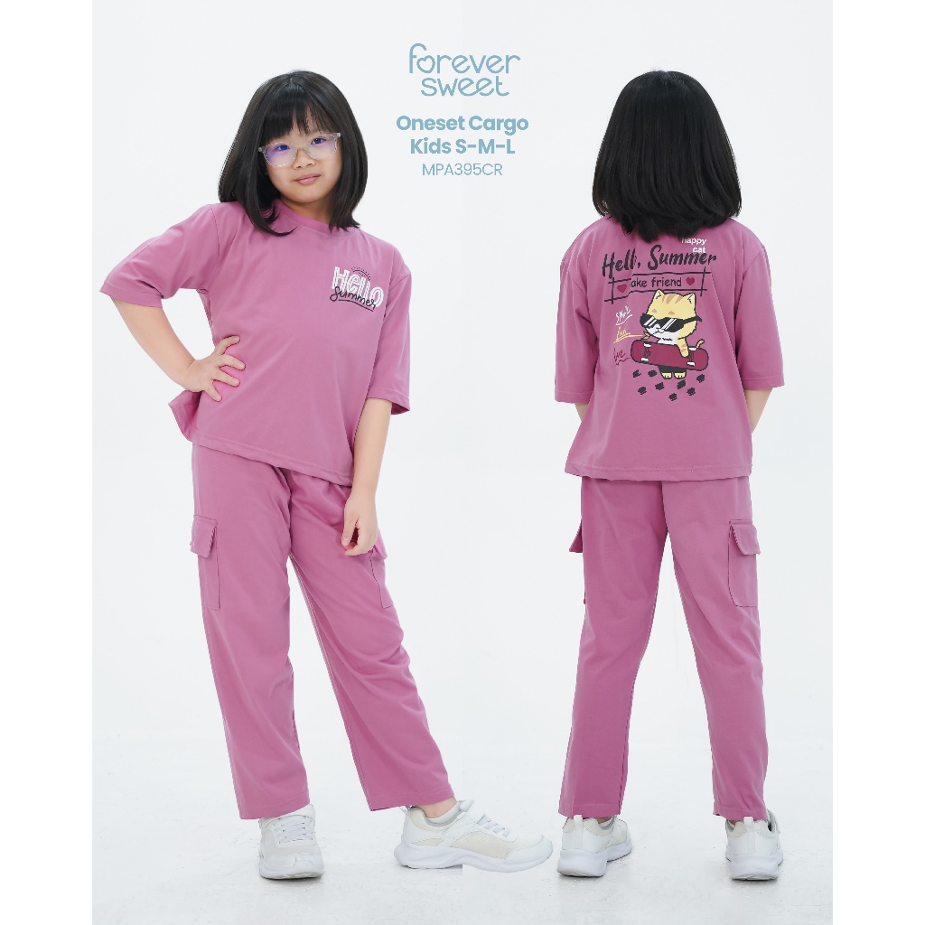 	 FOREVER SWEET One Set Kids Cargo Setelan Anak	