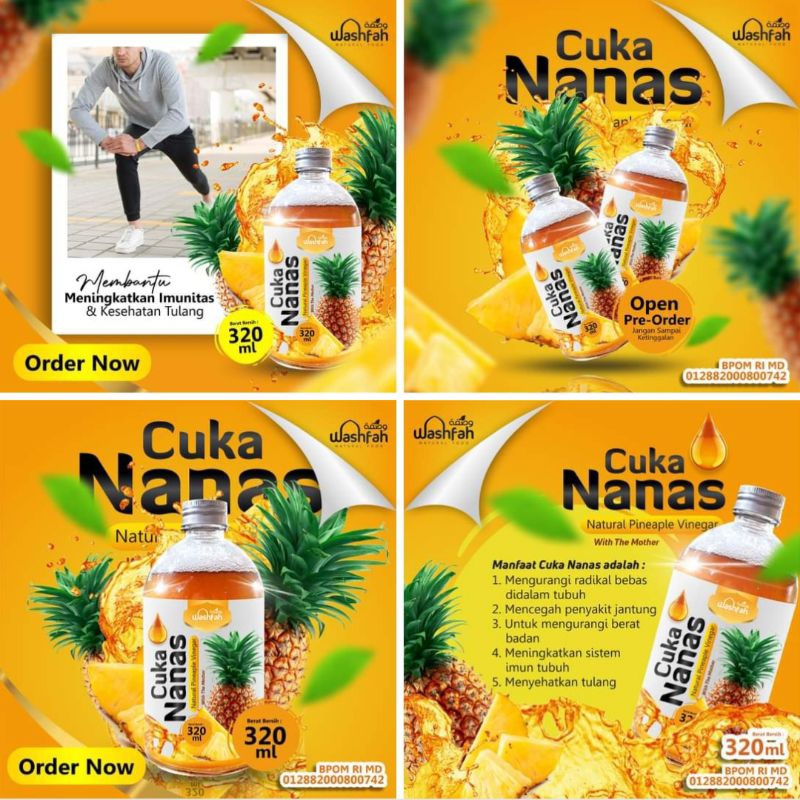 

CUKA NANAS NATURAL PINEAPLE VINEGAR WITH THE MOTHER WASHFAH | CUKA NANAS ORGANIK TANPA CAMPURAN BANTU ATASI DIABETES | ASAM URAT | JANTUNG | KOLESTEROL | SARIAWAN