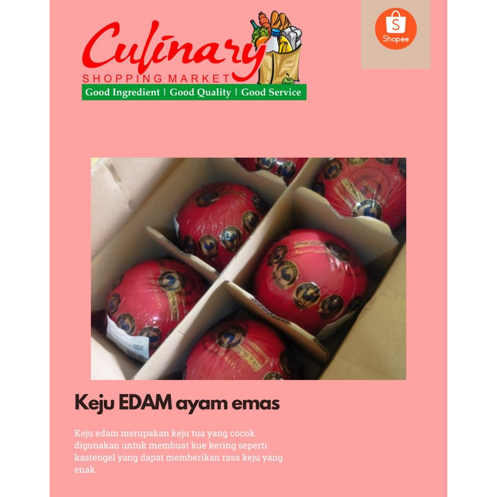 

Keju edam jago emas bulat UTUH