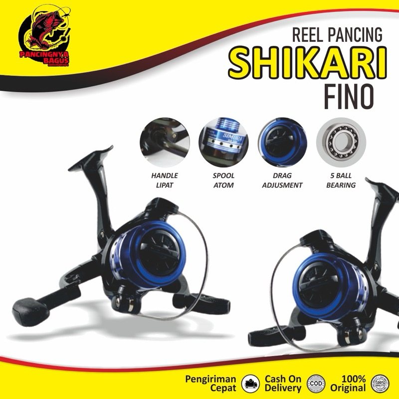 REEL PANCING DAIDO SHIKARI FINO 250 SPOL BESI BONUS HANDLE