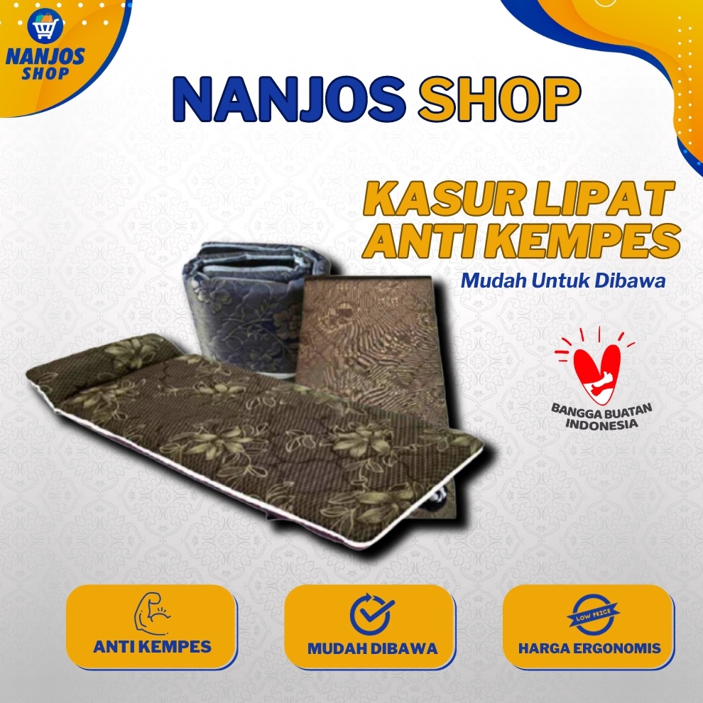 FREE ONGKIR  BISA COD Kasur Lipat Tebal Anti Kempes  Kasur Busa  Matras Gulung  Kasur Lipat Gulung  