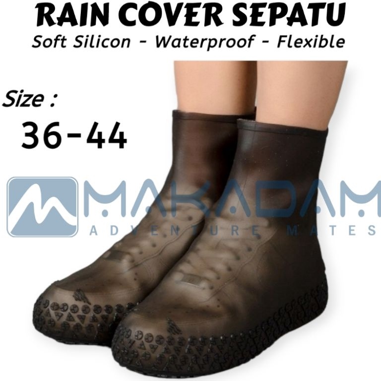 READY STOK  gaiter pelindung sepatu silikon rain cover silicon sepatu waterproof