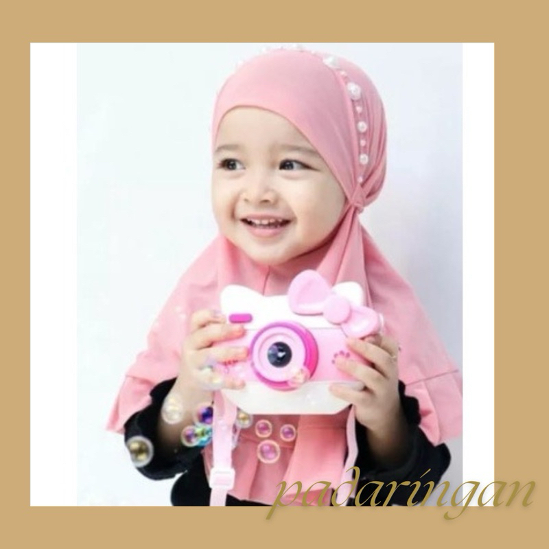 HIJAB BAYI 0- 2 tahun SELENA MUTIARA / jilbab bayi / kerudung bayi / hijab anak bayi / jilbab anak b