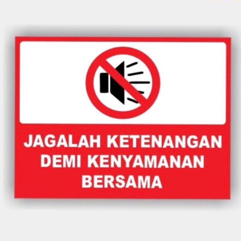 

Stiker Jagalah Ketenangan