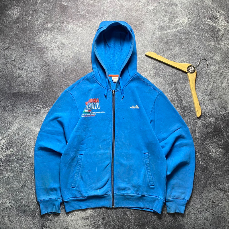 Hoodie Zipper Ellesse Second Original
