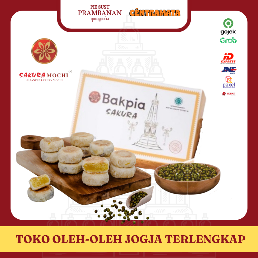 

Bakpia Sakura Isi 12pcs | Oleh-Oleh khas Jogja