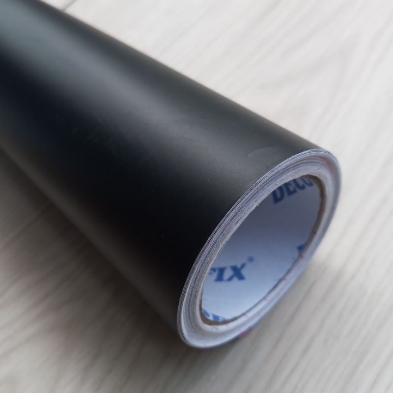 stiker skotlet hitam doff merk DECOFIX (meteran)