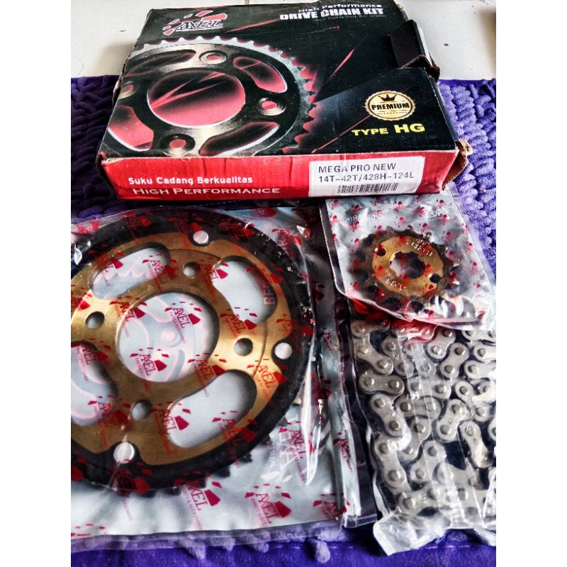 GET SET + RANTAI MEGA PRO N, VERZA
