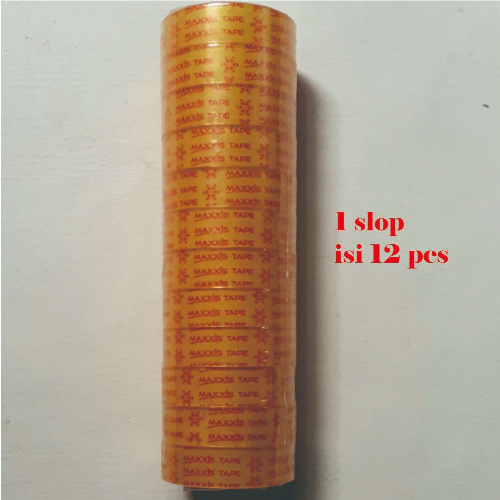 

Solasi kado/Isolasi Tipis/Solatip Bening Maxxis Tape