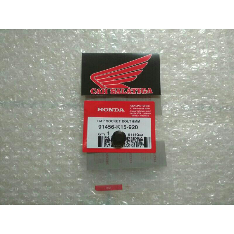 91456~K15~920 Cap socket bold 8MM tutup baut L raiser cb 150 r beat street