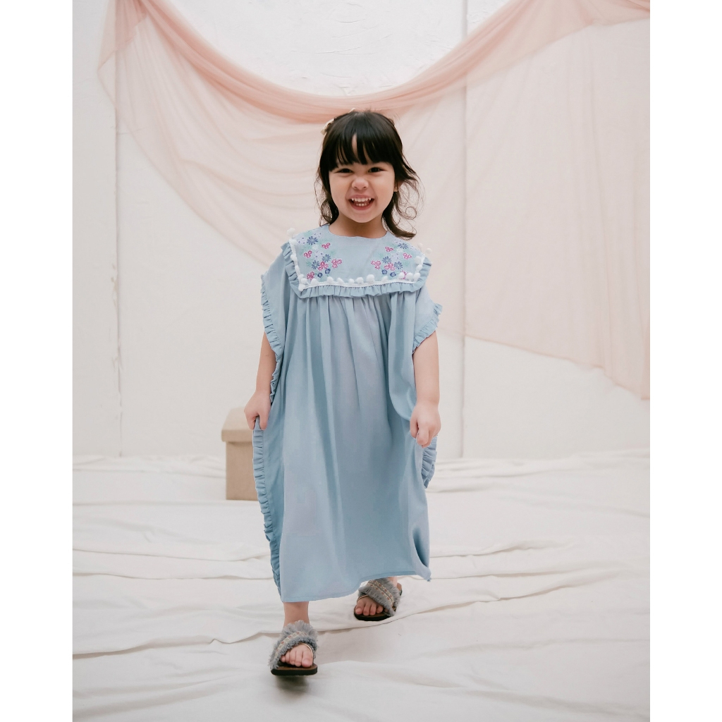 KARIMA KAFTAN | Kaftan anak perempuan | Baju Dress anak | Baju lebaran anak | Kaftan bordir anak | K
