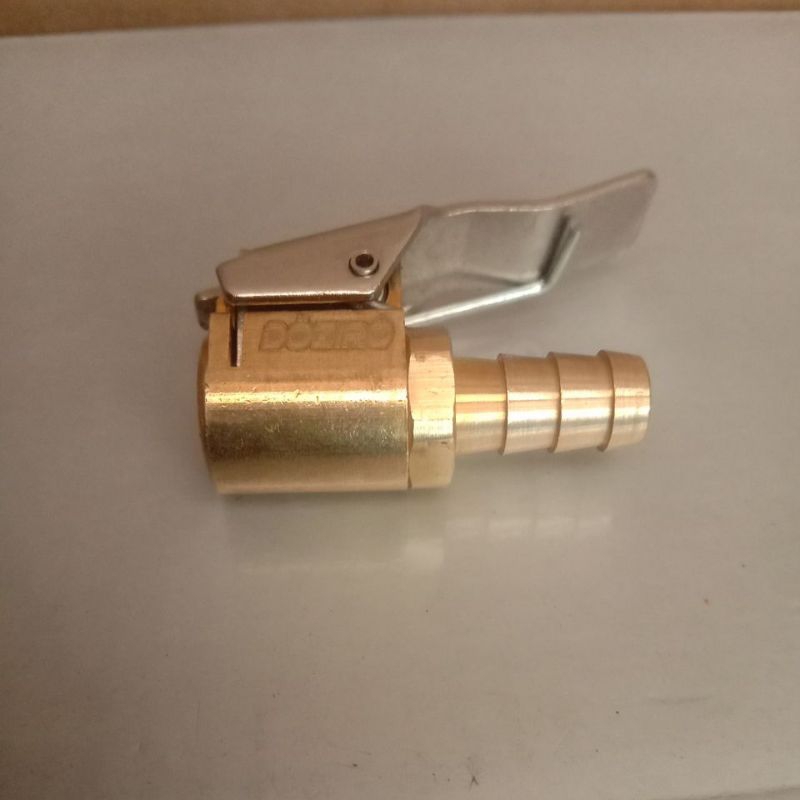 DOZIRO Tire Chuk 8mm Kepala Isian Angin Ban Jepit Kuningan Air Chuk Clip Isi Angin Jepit