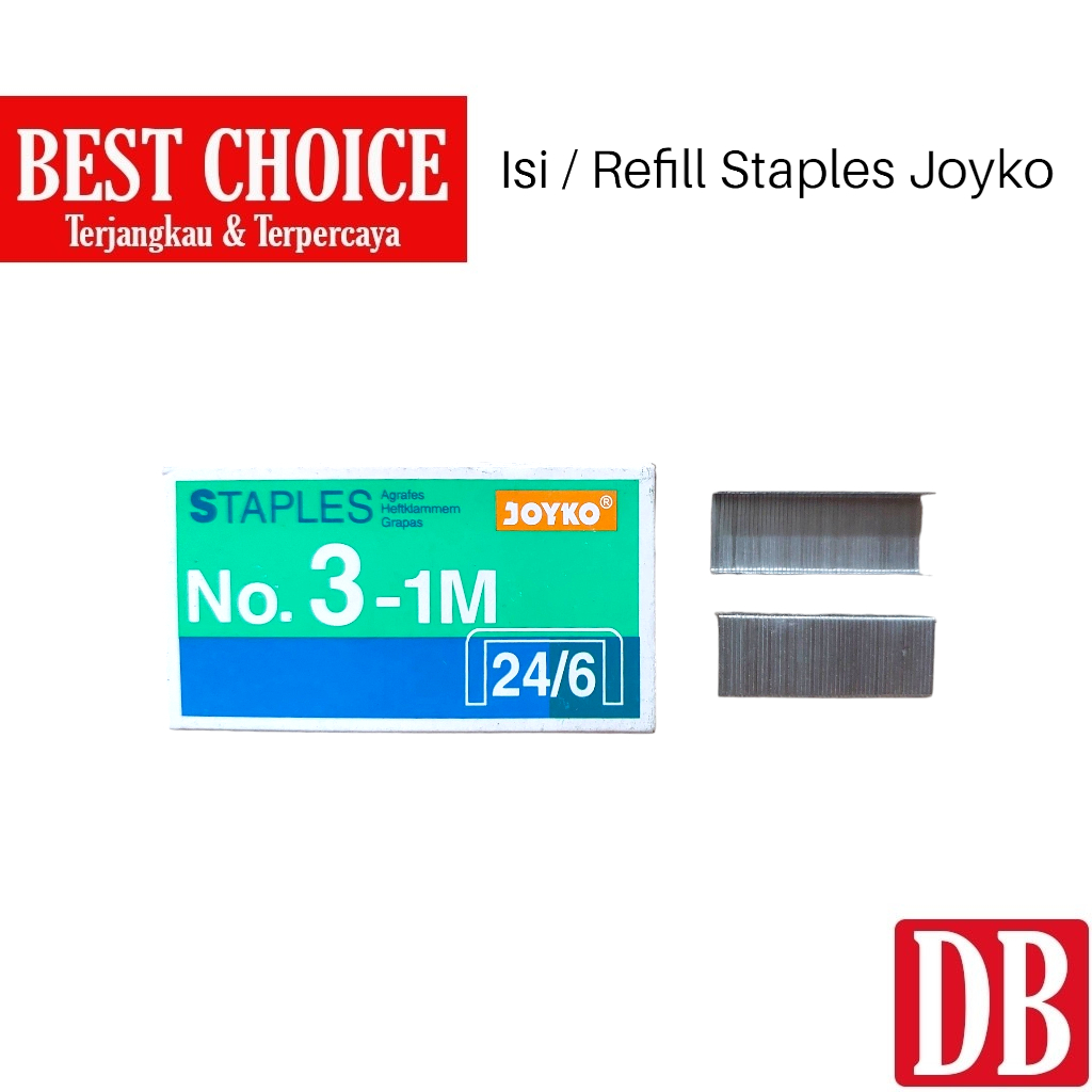 

Refill / Isi Staples Joyko Besar No.3-1M (24/6) (1pcs)